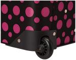 Rockland Stylish Black/Pink Dot Luggage Set, 4-Piece