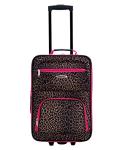 Rockland Pink Leopard Jungle Softside Luggage Set