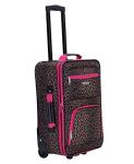 Rockland Pink Leopard Jungle Softside Luggage Set