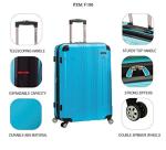 Rockland London 3-Piece Hardside Spinner Luggage Set