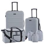 Travelers Club Orion 6-Piece Luggage Set, Grey