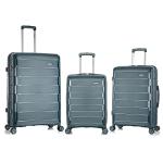 Rockland Vienna 3-Piece Green Hardside Luggage Set