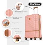 Joyway 3-Piece Hardside Luggage Set with Spinner Wheels
