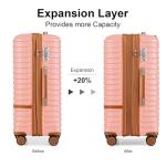 Joyway 3-Piece Hardside Luggage Set with Spinner Wheels