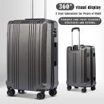 Coolife 3-Piece Lightweight Hardshell Luggage Set