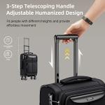 SHOWKOO 3-Piece Expandable Softside Luggage Set