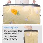 90L Foldable Underbed Storage Bags in Grey