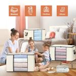 90L Foldable Storage Bags - 6 Pack Bin Set