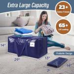 12 Pack Heavy Duty Large Moving Bags, Dark Blue