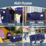 12 Pack Heavy Duty Large Moving Bags, Dark Blue