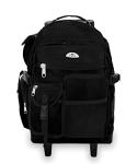 Everest Deluxe Black Wheeled Backpack, One Size