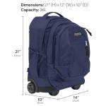 JanSport Driver 8 Rolling Backpack with Laptop Sleeve