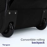 Targus Compact 16 Inch Rolling Backpack, Black