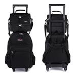 Tilami 18 Inch Wheeled Backpack for Kids, Black