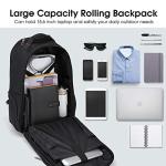 OIWAS Rolling Laptop Backpack with Wheels