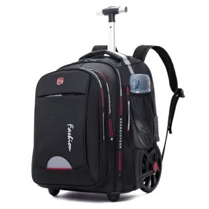 Rolling Backpack with Wheels for Adults, 22 Inch