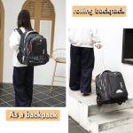 Rolling Backpack with Wheels for Adults, 22 Inch