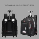 Rolling Backpack with Wheels for Adults, 22 Inch