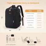 LOVEVOOK 40L Flight Approved Women's Travel Backpack