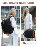LOVEVOOK 40L Carry On Backpack for Travel