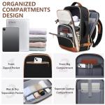 40L Waterproof Carry-On Backpack with USB Port