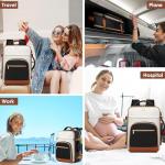 40L Waterproof Carry-On Backpack with USB Port