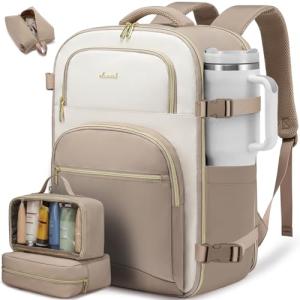 LOVEVOOK 50L Waterproof Carry-On Backpack for Women