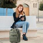 KROSER 16-Inch Lightweight Underseat Suitcase for Women