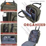 KROSER 16-Inch Lightweight Underseat Suitcase for Women