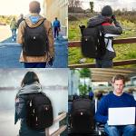 Water-Resistant Laptop Backpack with USB Charging Port