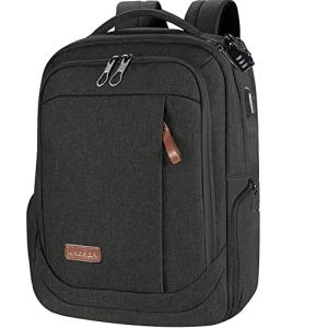 KROSER Large USB Charging Laptop Backpack - Charcoal