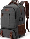 Tzowla Canvas Laptop Backpack with USB Charging Port
