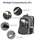 MATEIN TSA Laptop Backpack with USB Port, Grey