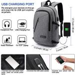 Anti-Theft Laptop Backpack with USB Charging Port