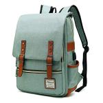 Mancio Vintage USB Charging Laptop Backpack - Green
