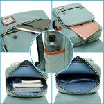 Mancio Vintage USB Charging Laptop Backpack - Green