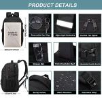 50L Water-Resistant Laptop Backpack for Men