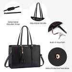 LOVEVOOK 15.6" Laptop Tote Bag for Women