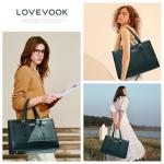 LOVEVOOK Waterproof Laptop Tote Bag for Women