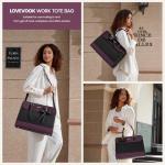 LOVEVOOK Waterproof Laptop Tote Bag for Women