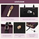 LOVEVOOK Waterproof Laptop Tote Bag for Women
