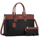 LOVEVOOK 17.3-inch Waterproof Leather Laptop Bag