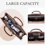 LOVEVOOK 17.3-inch Waterproof Leather Laptop Bag