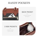 LOVEVOOK 17.3-inch Waterproof Leather Laptop Bag