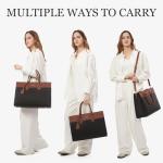 LOVEVOOK 17.3-inch Waterproof Leather Laptop Bag