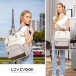 LOVEVOOK Women's Waterproof Laptop Backpack 15.6 Inch