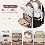 Stylish Women's Laptop Backpack with USB Charger