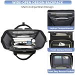 FOCDOD Waterproof Laptop Backpack for Work and Travel