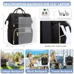 FOCDOD Waterproof Laptop Backpack for Work and Travel