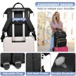 FOCDOD Waterproof Laptop Backpack for Work and Travel
